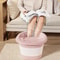 Adjustable Height Foldable Portable Foot Bath Tub With Drainage Holes Leg Massage 2