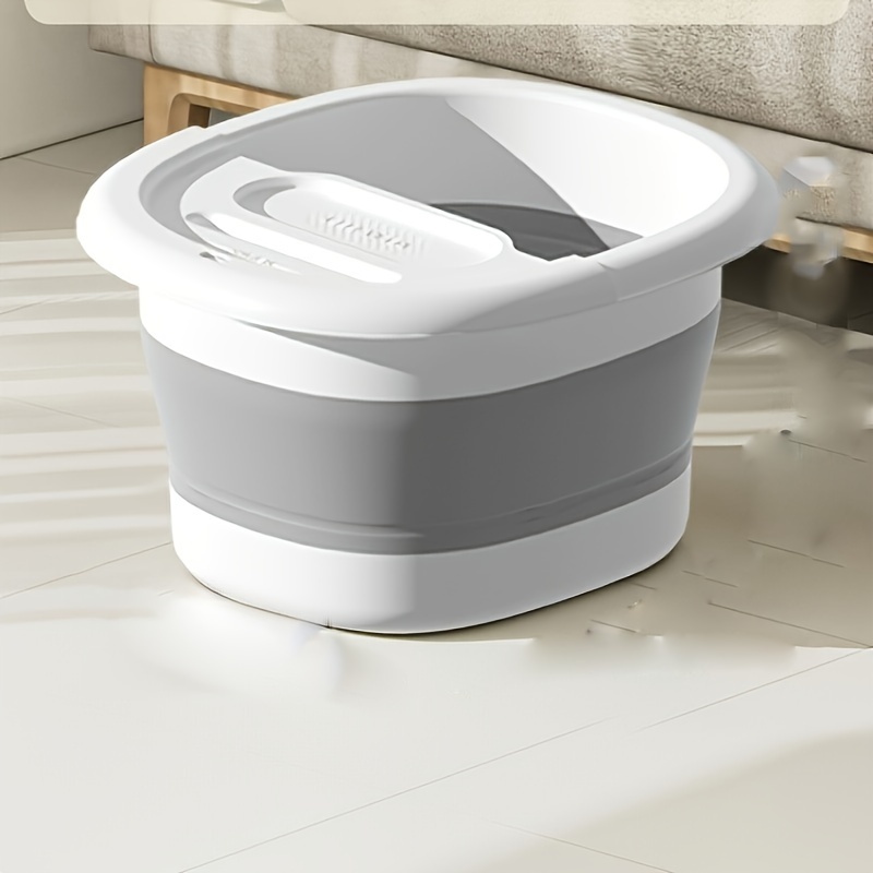 Adjustable Height Foldable Portable Foot Bath Tub With Drainage Holes Leg Massage 6