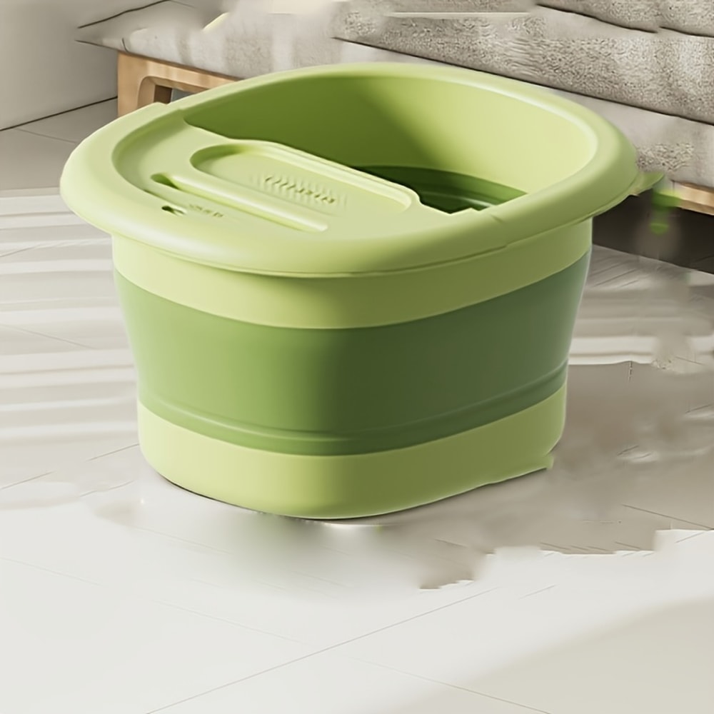 Adjustable Height Foldable Portable Foot Bath Tub With Drainage Holes Leg Massage 5