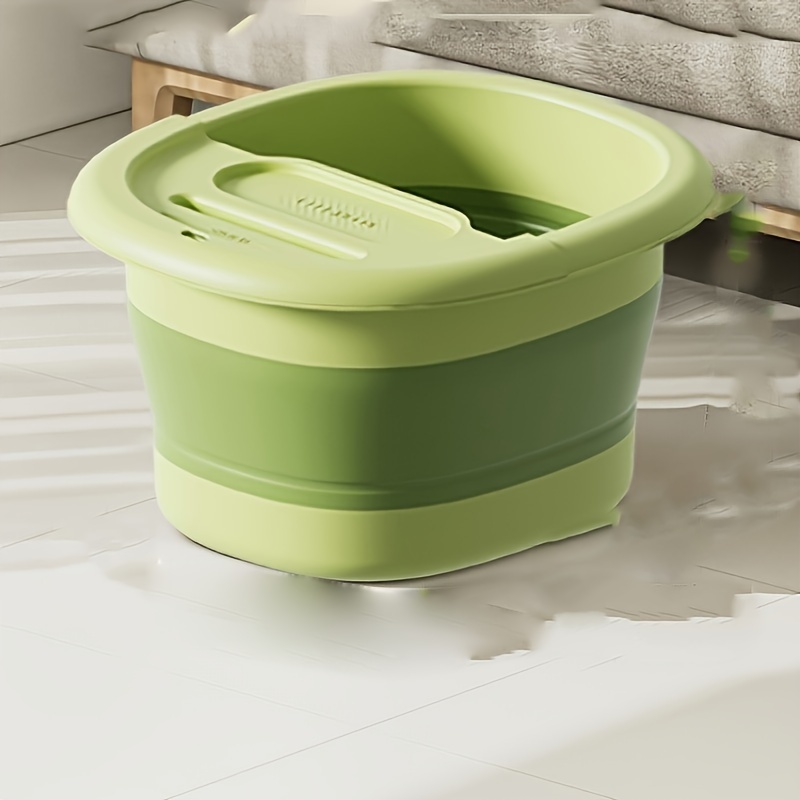 Adjustable Height Foldable Portable Foot Bath Tub With Drainage Holes Leg Massage 5