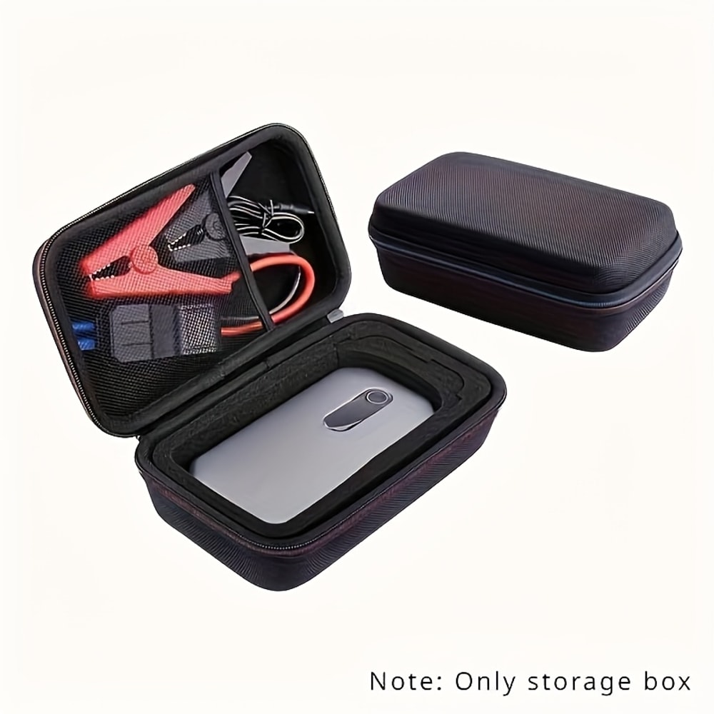 Shockproof Portable Storage Box for Car Accessories, Eva Material Emergency Car Starter Bag-In-Bag Storage Bag