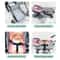 Trendy Baby Doll Pushchair with Canopy, Storage Basket, Fits Dolls Up to 18", Kids Pretend Play Toy