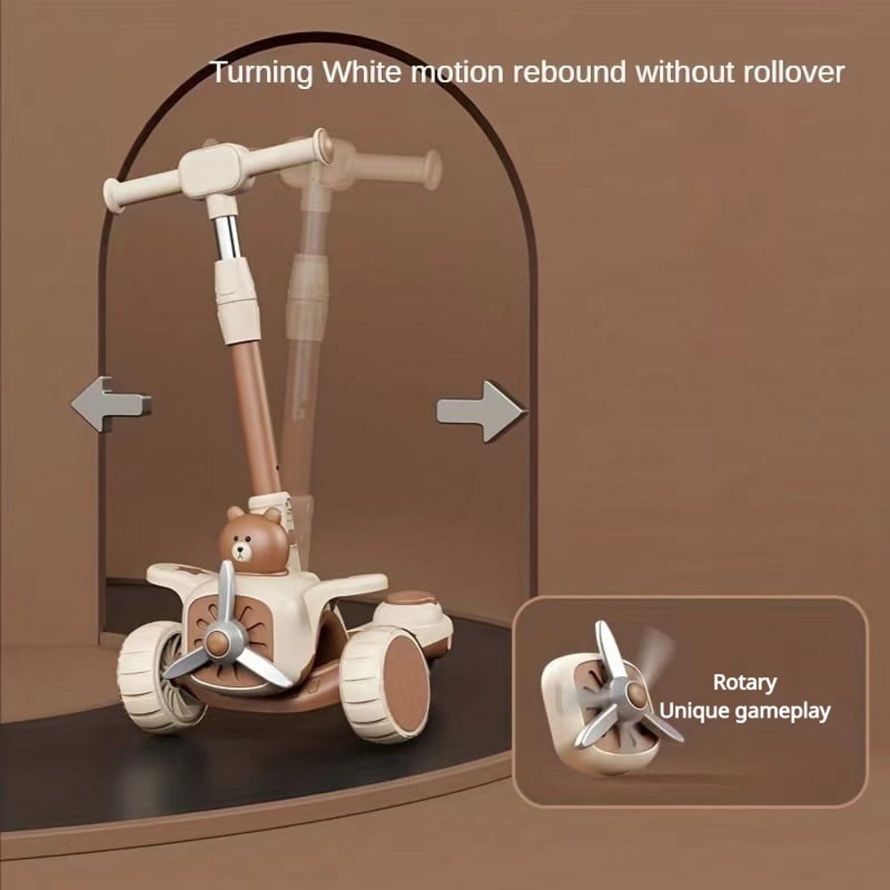 Push Scooter for Toddlers with Seat and Parent Handle, Outdoor Ride On Toy for Boys and Girls, Perfect Gift