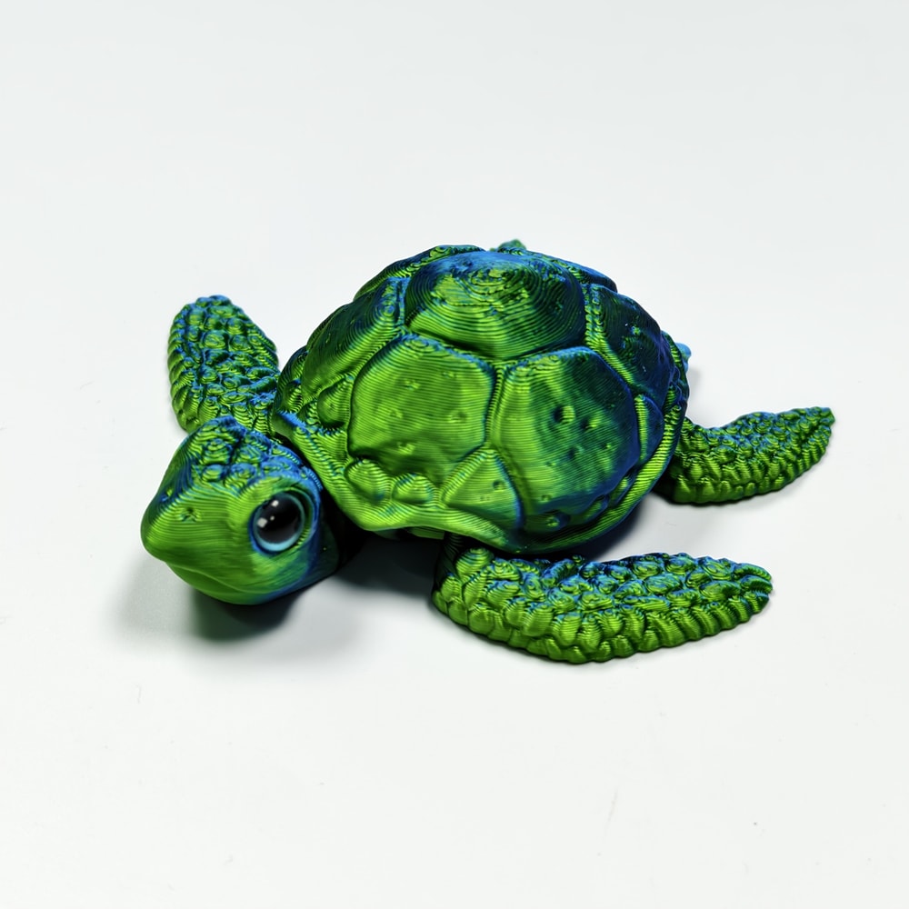 Stress Relief Toy For Autism 3D Printed Colorful Sea Turtle Tortoise Flexible Joint Home Decor 5