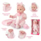 Baby Doll Set for Toddlers with Blanket, Pacifier, Feeding Bottle, Great Gift for Girls
