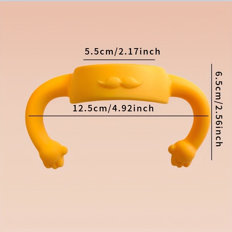 Natural Baby Bottle Handle Silicone Baby Feeding Handle Wide Neck Easy Carry Handle 2