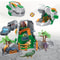 Dinosaur Jurassic Park Playset, Transformer Dino Base, Educational Toy with Dinosaur Models, Truck, Tree Cage Gift for B