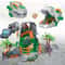 Dinosaur Jurassic Park Playset, Transformer Dino Base, Educational Toy with Dinosaur Models, Truck, Tree Cage Gift for B