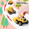 Friction Powered Construction Trucks, Excavator and Sand Toys for 3 Years Old Boys Girls Kids