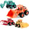 Friction Powered Construction Trucks, Excavator and Sand Toys for 3 Years Old Boys Girls Kids
