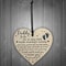 Daddy to Be Wooden Heart Card Sign Gift, Father New Born Baby Son Daughter Plaque
