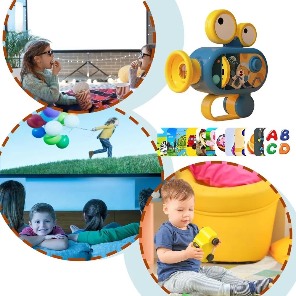 Educational Baby Toy Projector Toddler Flashlight Projector For Kids MultiTheme Animal Nightlight F 4