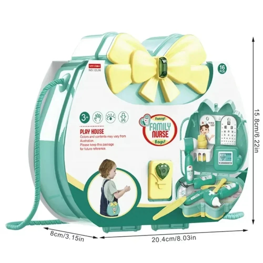 Pretend Play Doctor Kits Girls Makeup Sets With Crossbody Bag Ice Cream Playset For Toddlers 2