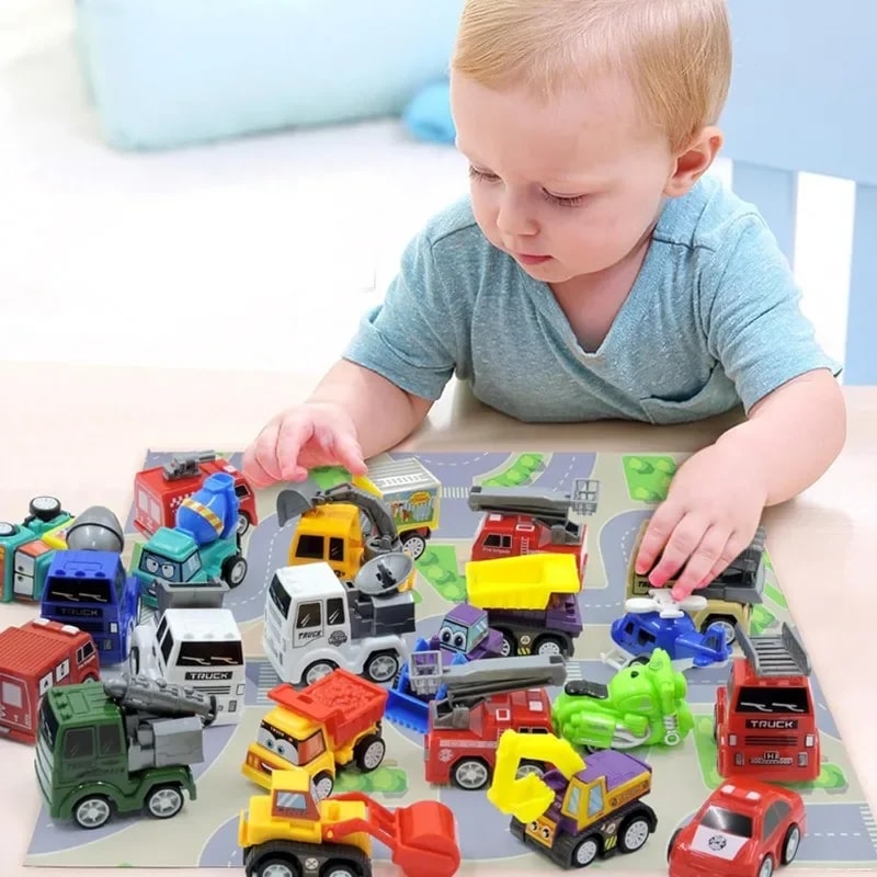 Christmas Countdown Advent Calendar Pull Back Cars Toys Set Kids Large Collection Set Christmas Party Favor