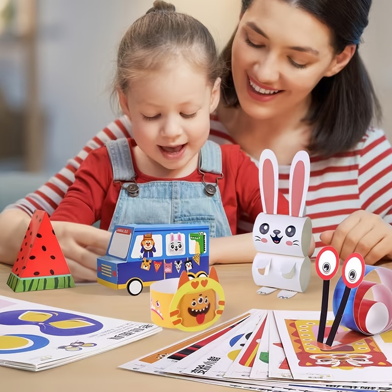 Origami Paper Kit With Guiding Book Kids Craft DIY Animal Pet Projects 2