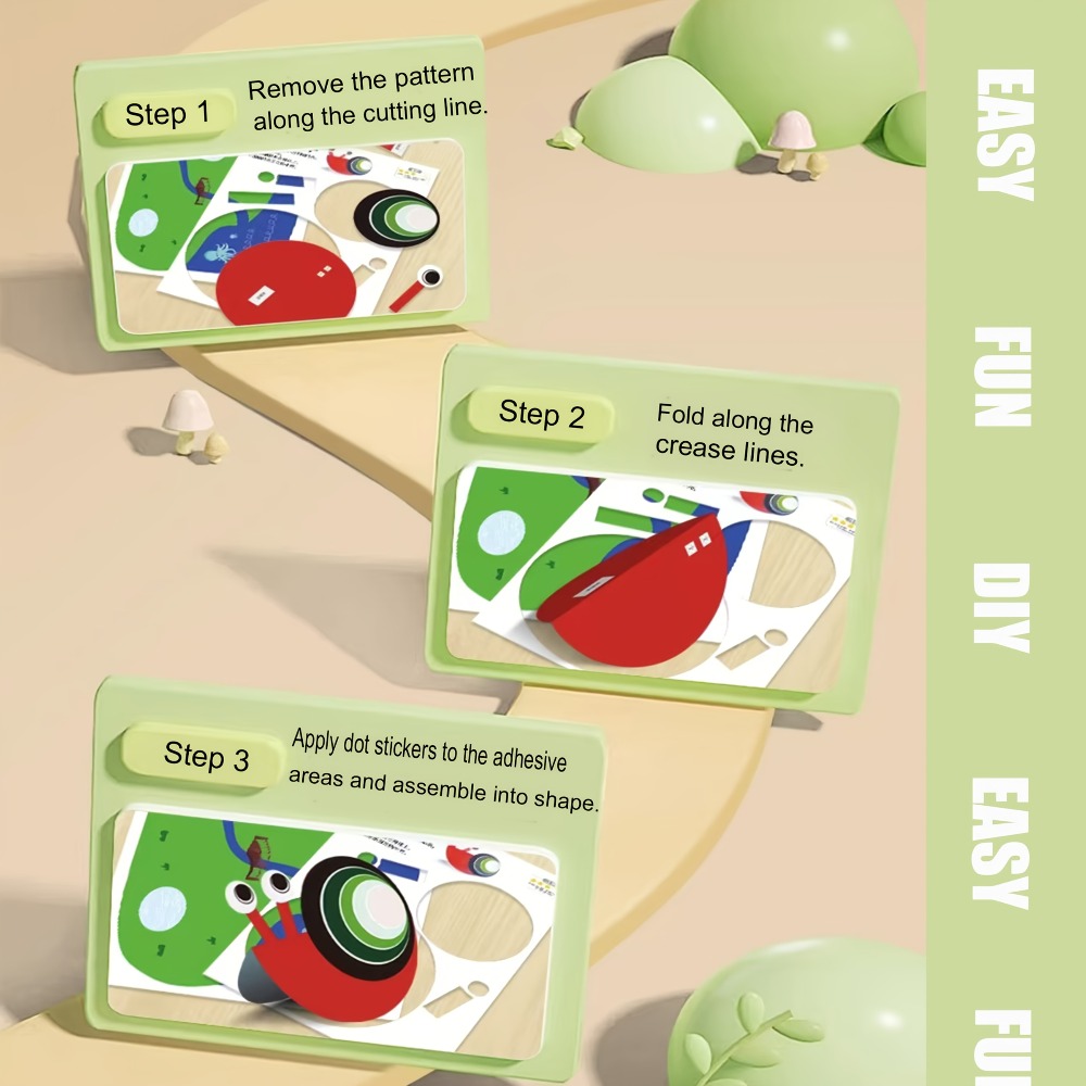 Origami Paper Kit With Guiding Book Kids Craft DIY Animal Pet Projects 4