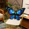 Plush Velvet Butterfly Shaped Throw Pillow Soft Stuffed Seat Cushion Pad Decorative Animal Pillow F 5