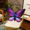 Plush Velvet Butterfly Shaped Throw Pillow Soft Stuffed Seat Cushion Pad Decorative Animal Pillow F 6