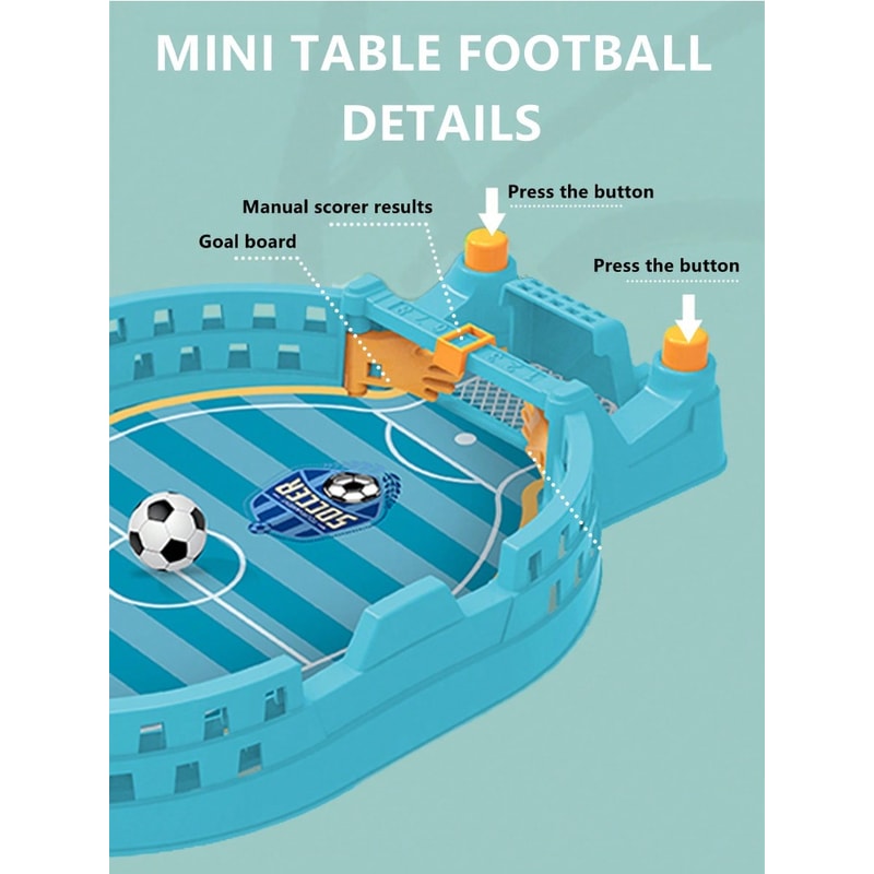Mini Foosball Table Game for Kids Soccer Board Game Indoor Family Fun Gift for Boys Girls