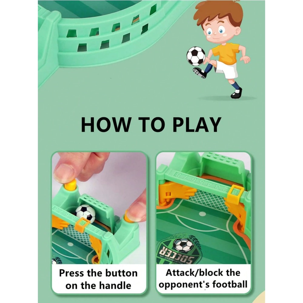 Mini Foosball Table Game for Kids Soccer Board Game Indoor Family Fun Gift for Boys Girls