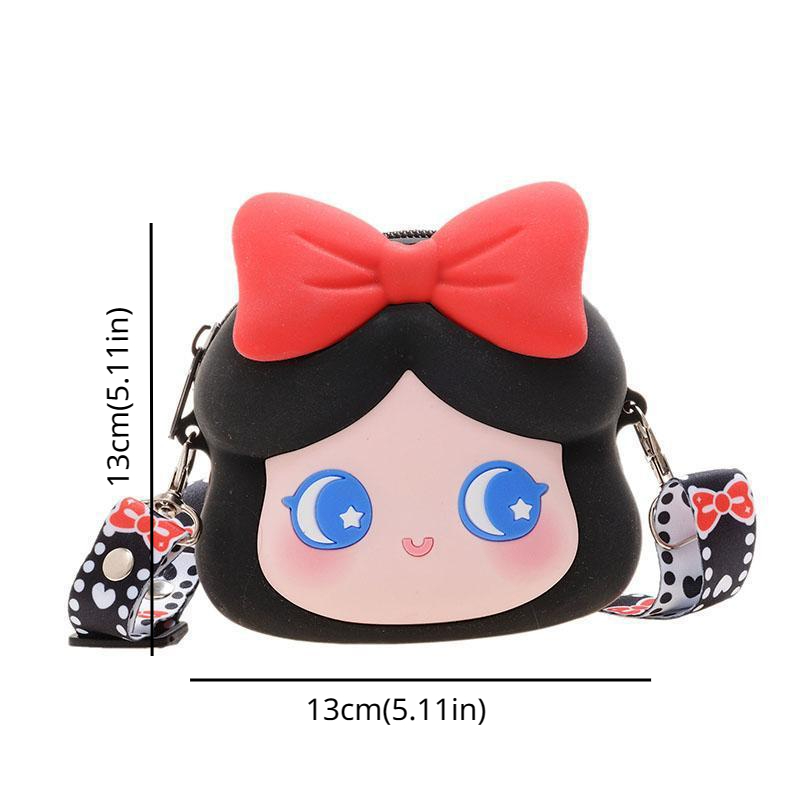 Kawaii Princess Crossbody Bag Cute Silicone Coin Purse Waterproof Shoulder Bag For Teen Girls And W 1