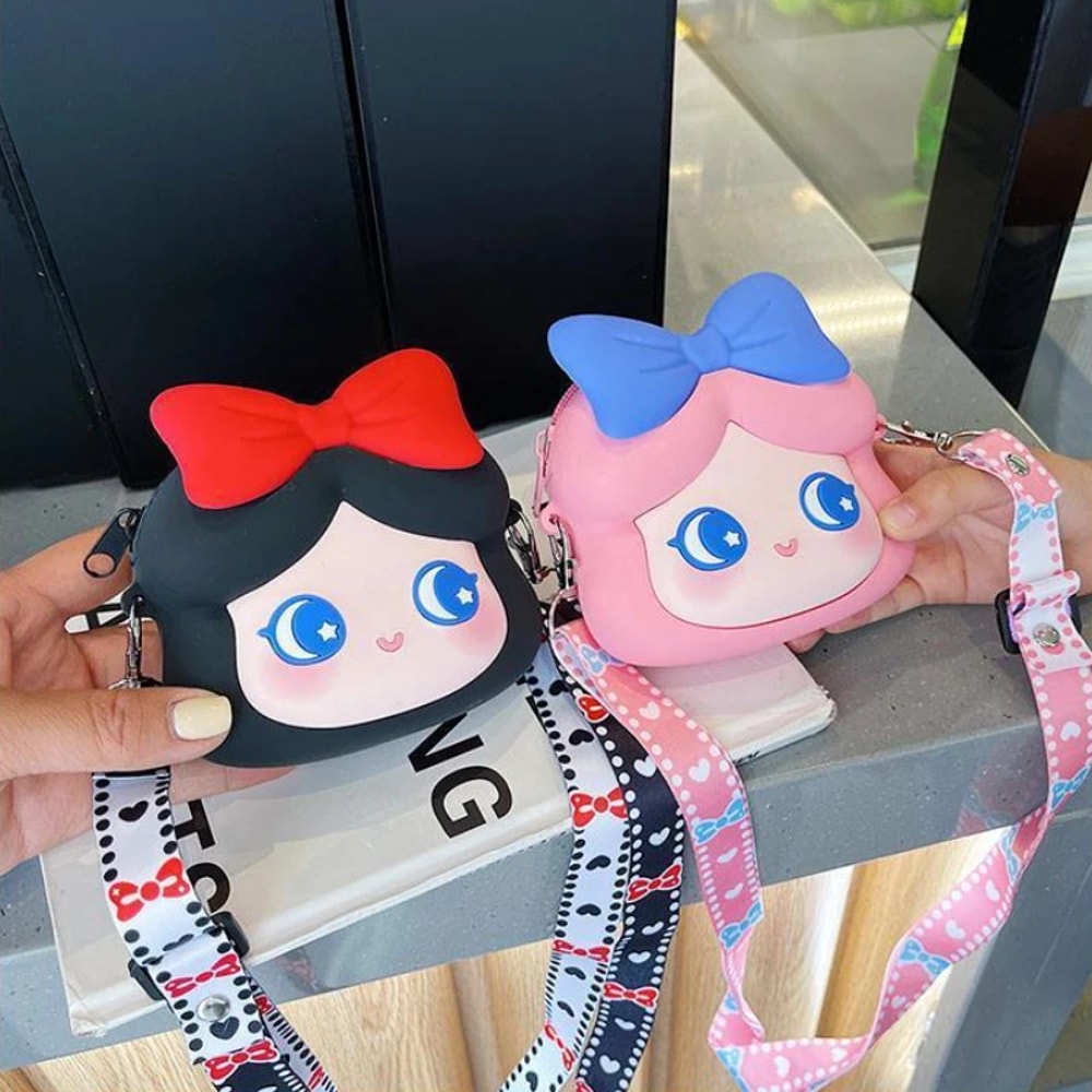 Kawaii Princess Crossbody Bag Cute Silicone Coin Purse Waterproof Shoulder Bag For Teen Girls And W 2