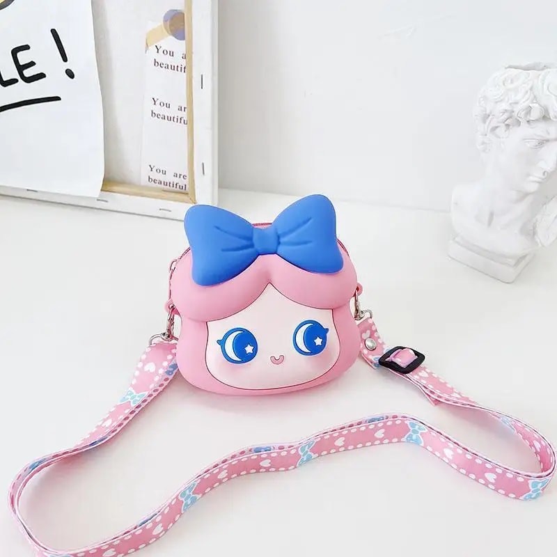 Kawaii Princess Crossbody Bag Cute Silicone Coin Purse Waterproof Shoulder Bag For Teen Girls And W 4