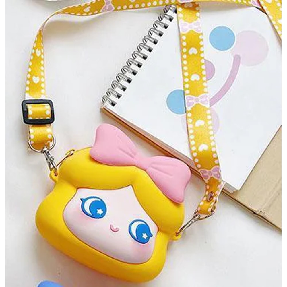 Kawaii Princess Crossbody Bag Cute Silicone Coin Purse Waterproof Shoulder Bag For Teen Girls And W 8