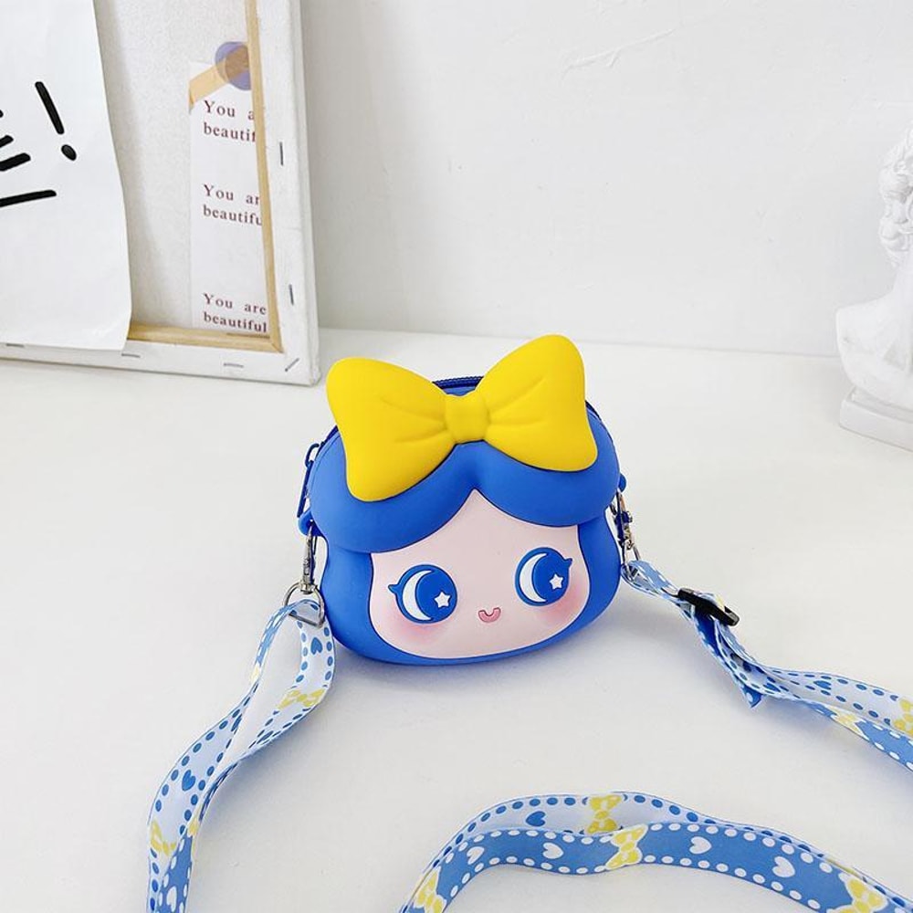 Kawaii Princess Crossbody Bag Cute Silicone Coin Purse Waterproof Shoulder Bag For Teen Girls And W 9