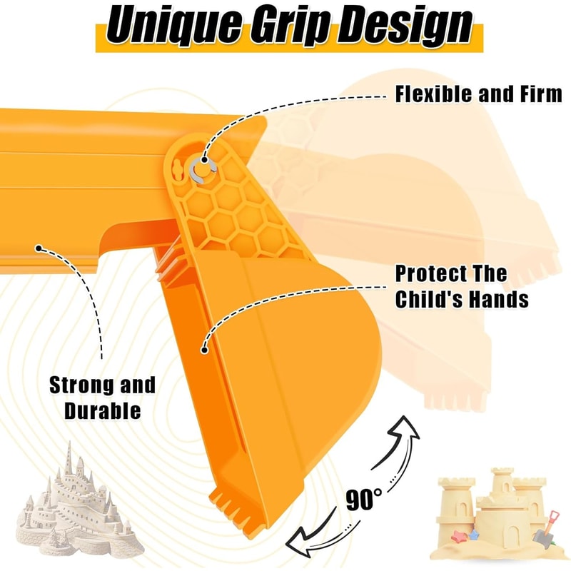 Hand Sand Digger for Kids, Backyard Beach Sandbox Toys, Garden Sand Shovels for Outdoor Play