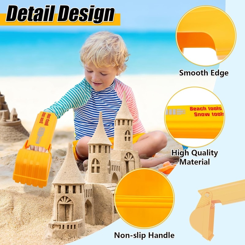 Hand Sand Digger for Kids, Backyard Beach Sandbox Toys, Garden Sand Shovels for Outdoor Play