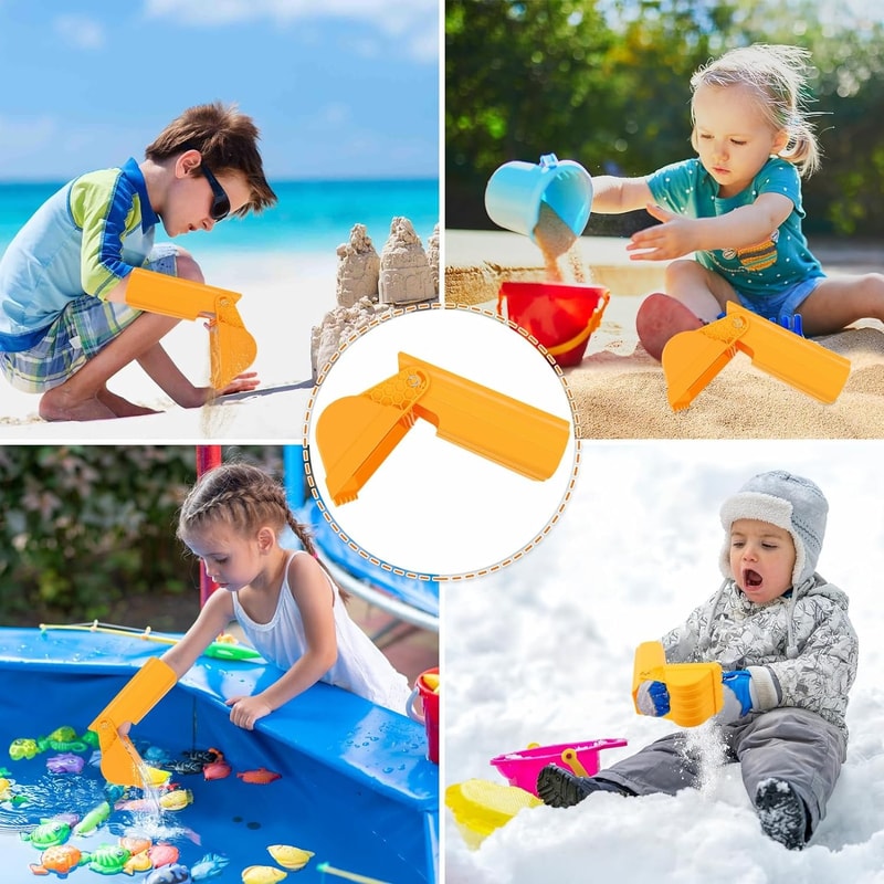 Hand Sand Digger for Kids, Backyard Beach Sandbox Toys, Garden Sand Shovels for Outdoor Play
