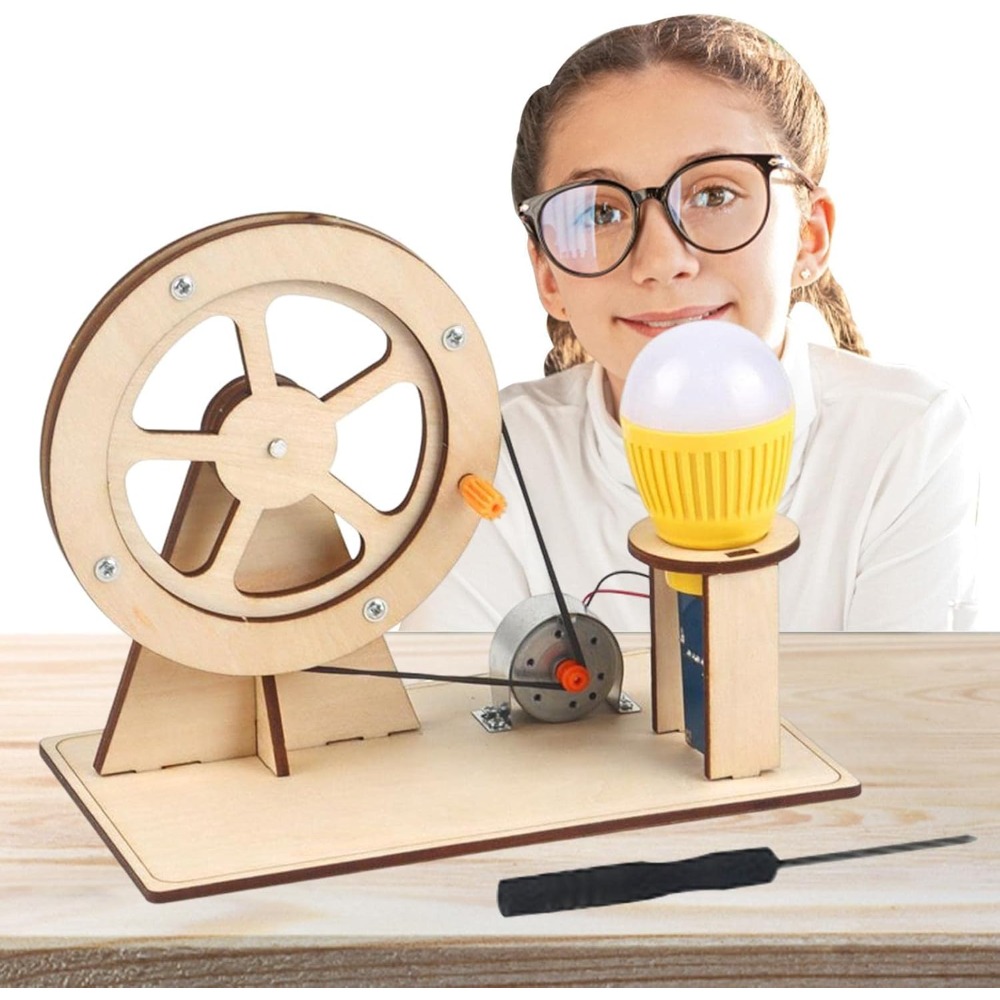 Science Kits for Teens, STEM Toys for Boys and Girls, Hand-Cranked Generator DIY Craft Kit, Fun Educational Gift