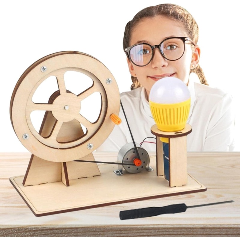 Science Kits for Teens, STEM Toys for Boys and Girls, Hand-Cranked Generator DIY Craft Kit, Fun Educational Gift
