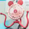 USB Rechargeable Baby Stroller Fan with Clip, Octopus Shaped Funny Portable Fan for Car Seat