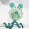 USB Rechargeable Baby Stroller Fan with Clip, Octopus Shaped Funny Portable Fan for Car Seat