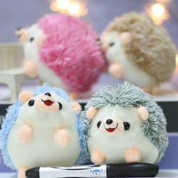 adorable handbag pendants, plush hedgehog keychain pendants, stuffed animals doll toy keyring charms