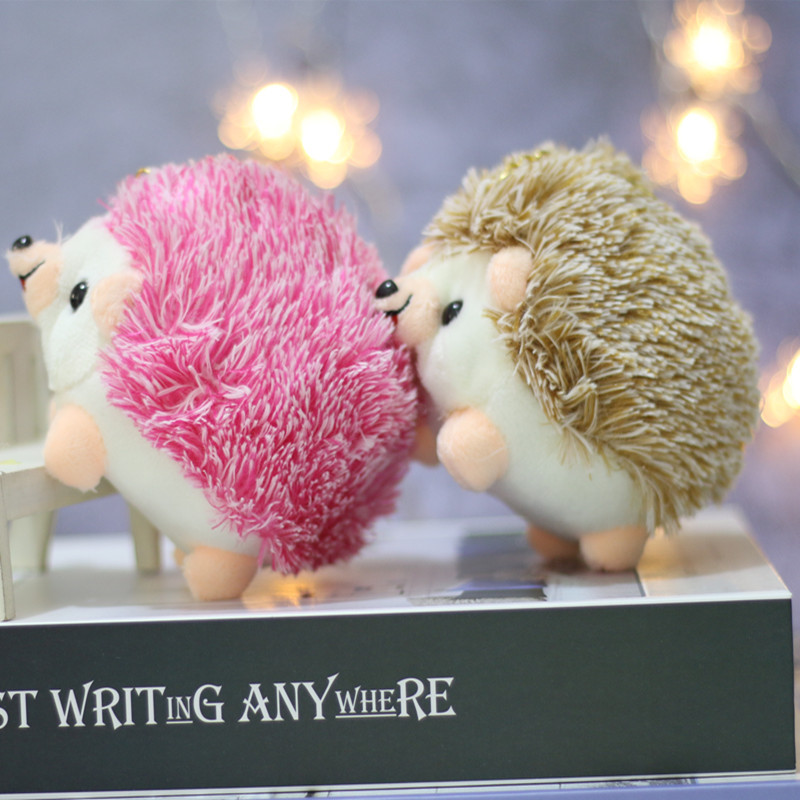 Adorable Handbag Pendants Plush Hedgehog Keychain Pendants Stuffed Animals Doll Toy Keyring Charms 2