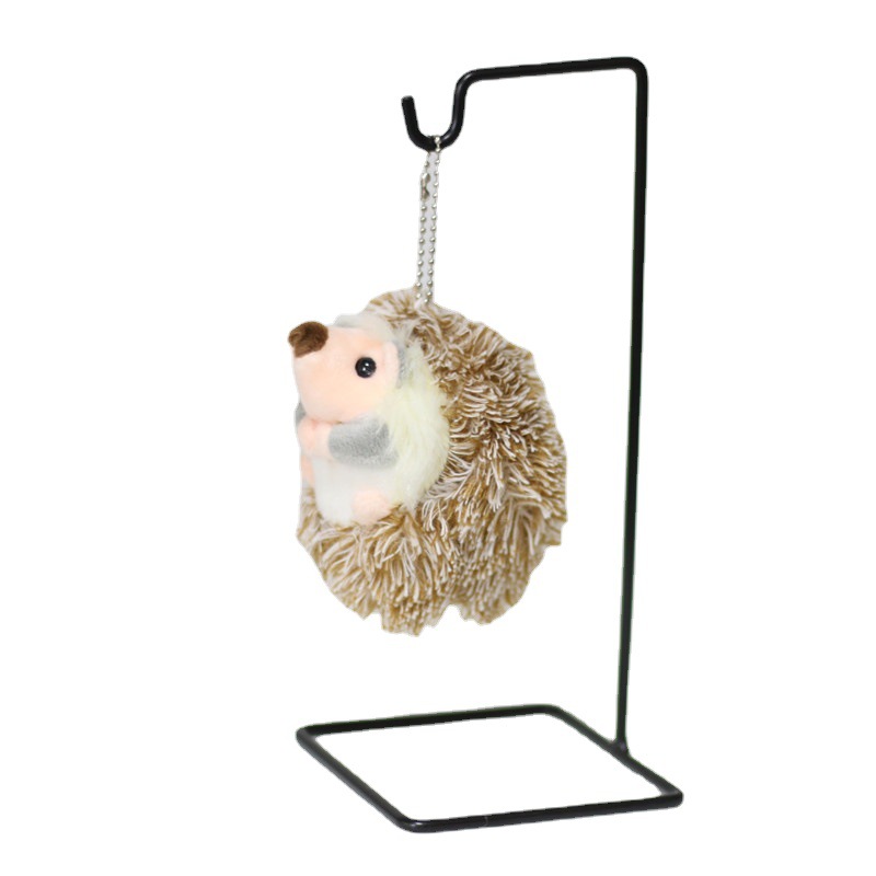 Adorable Handbag Pendants Plush Hedgehog Keychain Pendants Stuffed Animals Doll Toy Keyring Charms 4