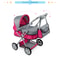 Large Foldable Baby Doll Stroller With Shoulder Bag Retractable Canopy Adjustable Soft Handle For K 6