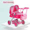 Large Foldable Baby Doll Stroller With Shoulder Bag Retractable Canopy Adjustable Soft Handle For K 5