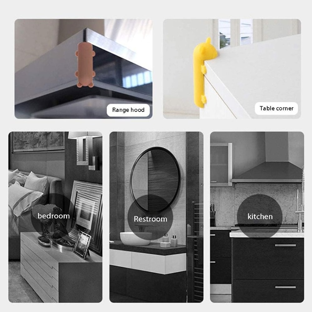 Furniture Corner Protectors, Cute Bear Corner Protector Baby, Safety Table Guards for Baby Corner Covers