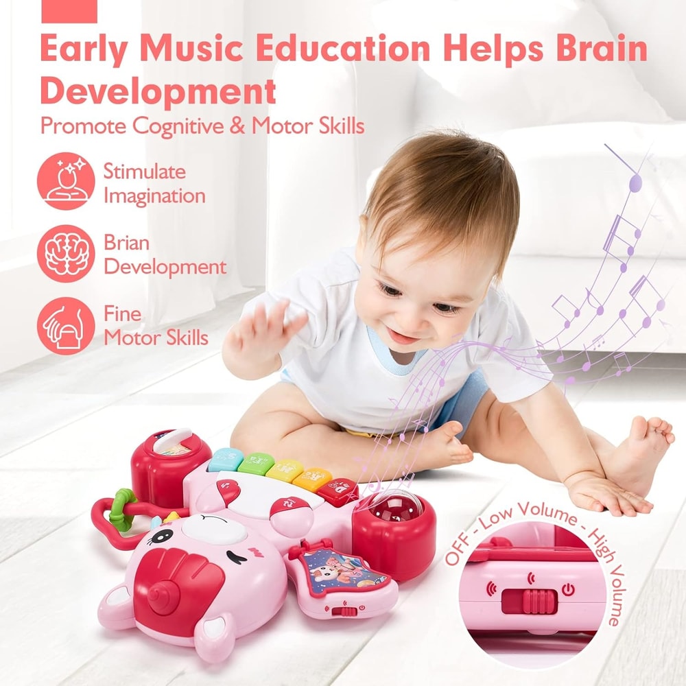 Unicorn Musical Light Piano Toys Early Learning Baby Boys Girls Educational Activity Gift