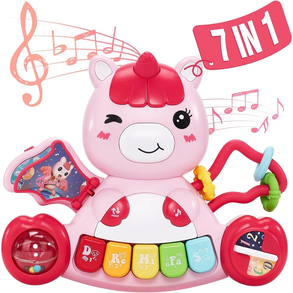 Unicorn Musical Light Piano Toys Early Learning Baby Boys Girls Educational Activity Gift