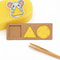 Shape Matching Game for Babies, Cheese Mice Design, Boosts Creativity & Focus for Family Fun Playtime