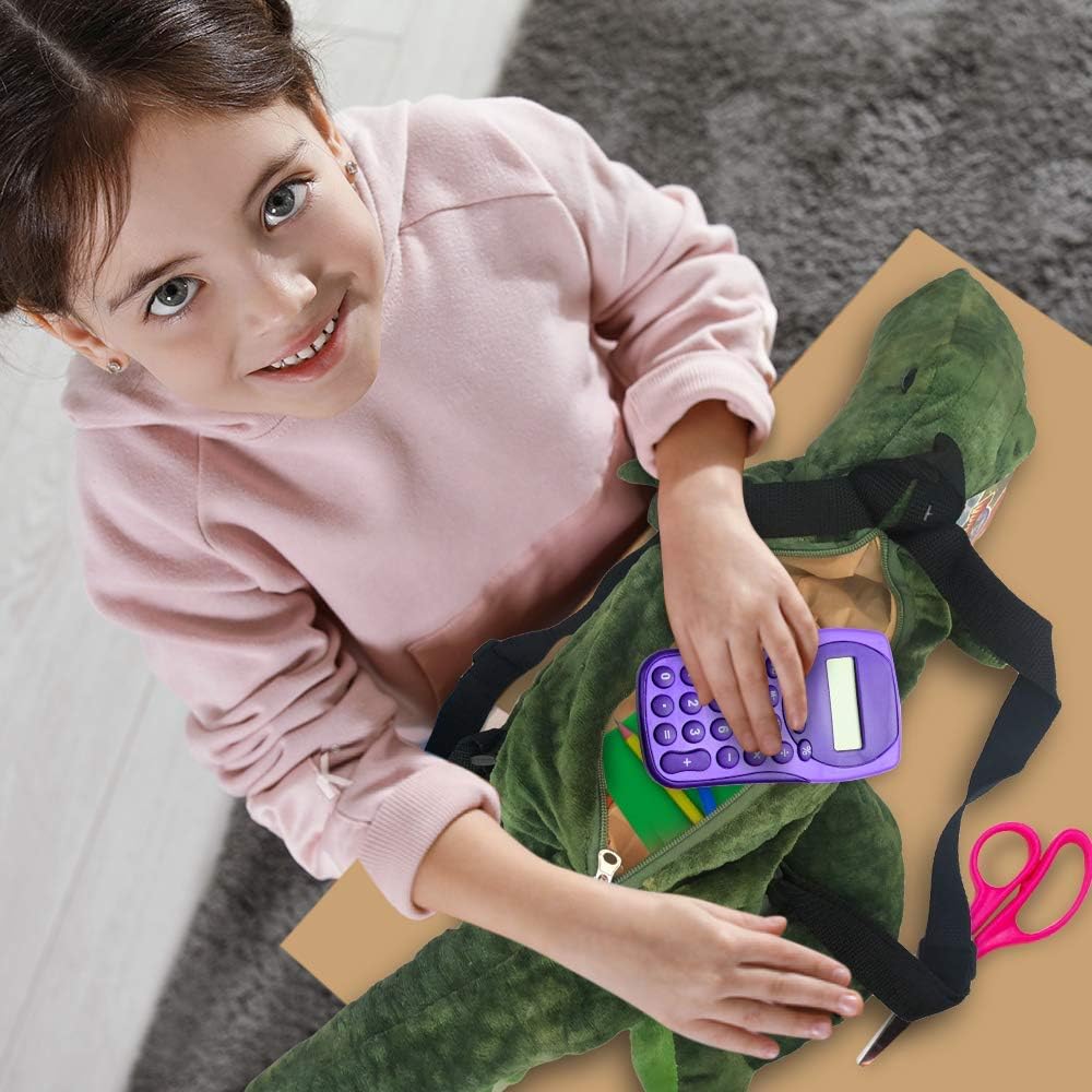 Dinosaur Costume Accessories for Boys, Plush T-Rex Backpack for Kids with Adjustable Straps