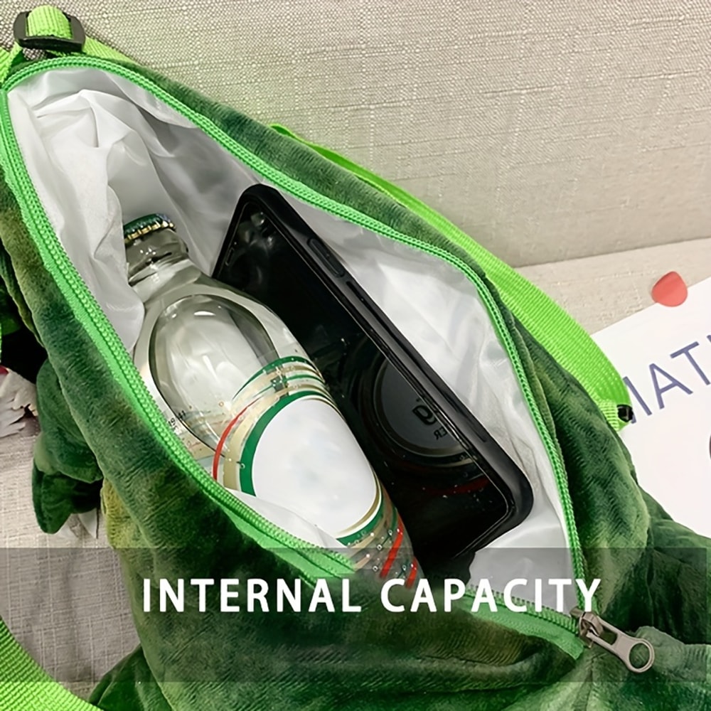 Dinosaur Costume Accessories for Boys, Plush T-Rex Backpack for Kids with Adjustable Straps