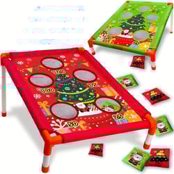 carnival games christmas bean bags toss, backyard sports game, outdoor toys for kids, xmas gift idea