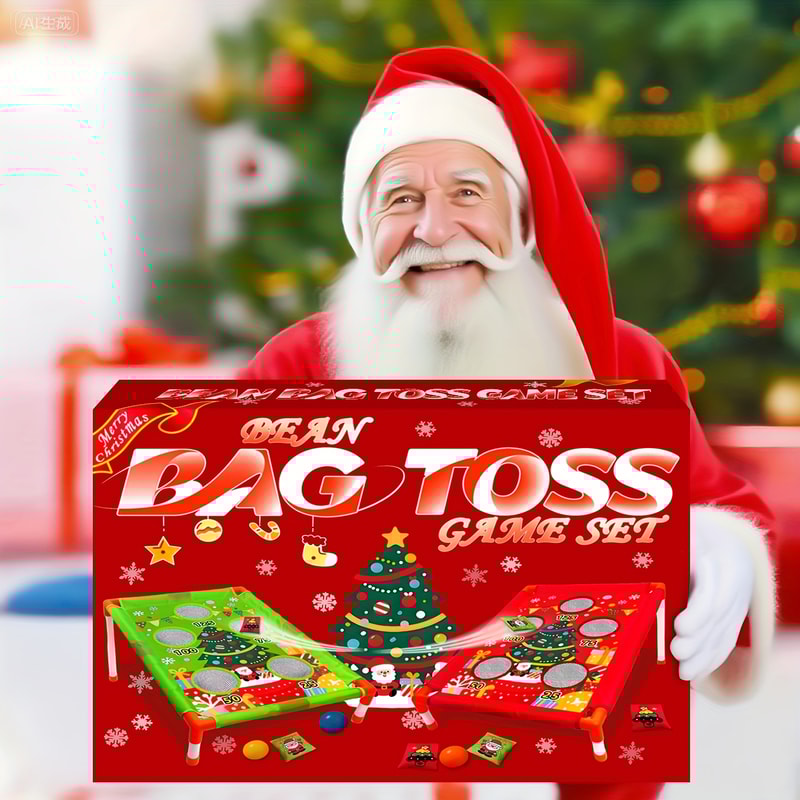 Carnival Games Christmas Bean Bags Toss, Backyard Sports Game, Outdoor Toys for Kids, Xmas Gift Idea