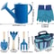 Gardening Tool Set For Kids Shovel Rake Fork Trowel Gloves Watering Can Tote Bag Outdoor Gardening 2